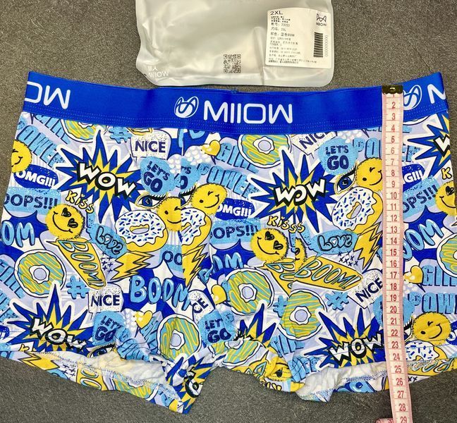 Труси-боксери MIIOW. Набір з 3 штук. Яскраві чоловічі труси. Віскоза. Розмір XXL 601081 фото